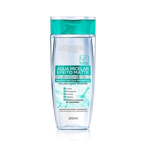 Água Micelar L'Óréal Paris Efeito Matte 200ml