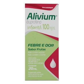Alivium 100mg/ml Suspensão Gotas Sabor Frutas 20ml