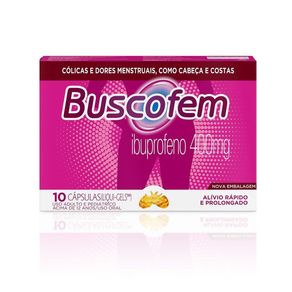 Analgésico Buscofem 400mg 10 Cápsulas Gelatinosas Moles