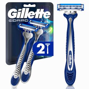 Aparelho de Depilação Descartáveis Gillette Corpo 2 Unidades