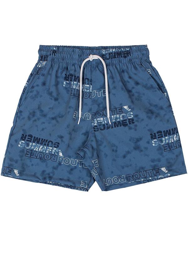 Bermuda Boxer Estampado Quimby Azul