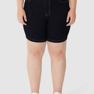 Bermuda Feminina Comfort Jeans Azul Escuro