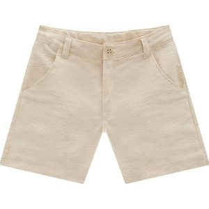 Bermuda Infanil Menino Bege