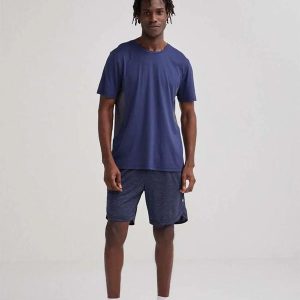 Bermuda Masculina Esportiva com Bolsos Azul