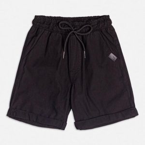 Bermuda de Sarja Preta Preto