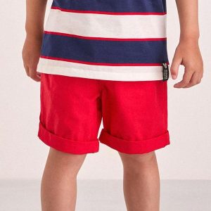 Bermuda de Sarja Vermelha Vermelho