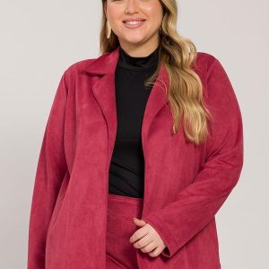 Blazer com Faixa para Amarração Vermelho