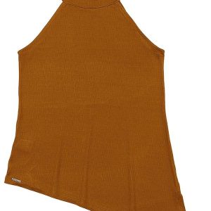 Blusa Assimetrica Adulto Feminino Marrom