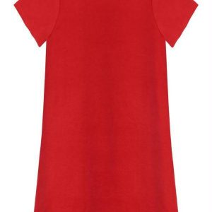 Blusa Básica Alongada Feminina Vermelho