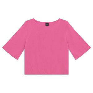 Blusa Box em Viscose Rosa