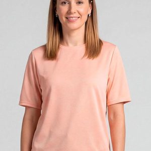 Blusa Feminina 100% Poliéster Básica Rosa