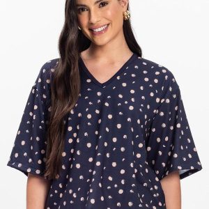 Blusa Feminina Devote V Azul