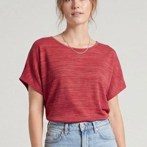 Blusa Feminina Manga Curta Vermelho