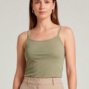 Blusa Feminina com Alça Fina Verde