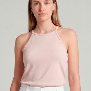 Blusa Feminina com Cava Americana Marrom