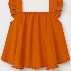 Blusa Infantil Menina Básica Marrom