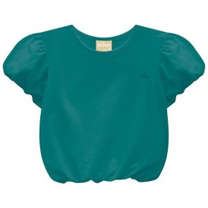 Blusa Infantil Menina Básica Verde