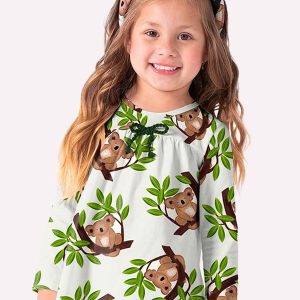 Blusa Infantil Menina Coala Off White