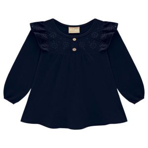 Blusa Infantil Menina Marinho