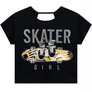 Blusa Infantil Menina Preto