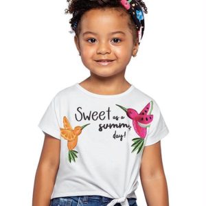 Blusa Infantil MeninaBranco