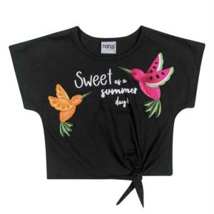 Blusa Infantil MeninaPreto
