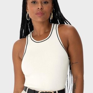 Blusa Justa em Tricot Off White