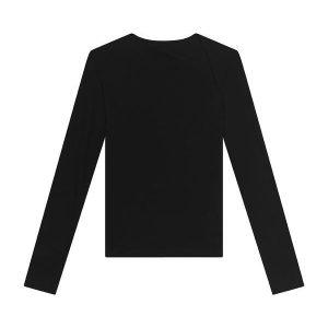 Blusa Justa em Viscose Preto