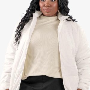 Blusa Manga Longa Plus Size Bege