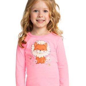 Blusa Manga Longa em Meia Malha Penteada Rosa