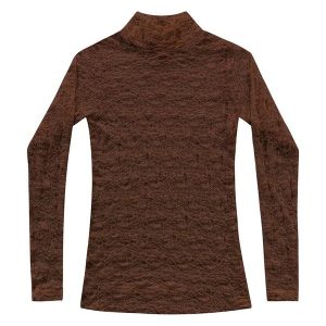 Blusa Renda Marrom