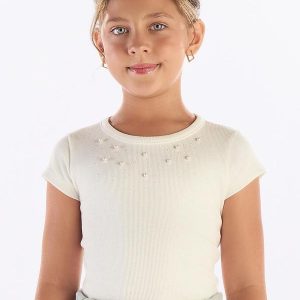 Blusa Ribana com Elastano Leve Bege