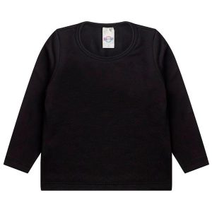 Blusa Termica Infantil Segunda Pele Preto