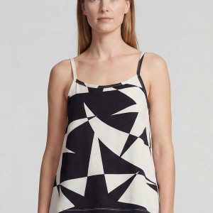 Blusa de Alça Tecido Viscose Preto