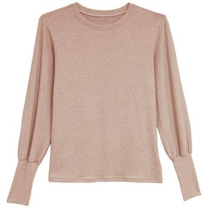 Blusa em Malha Térmica Bege