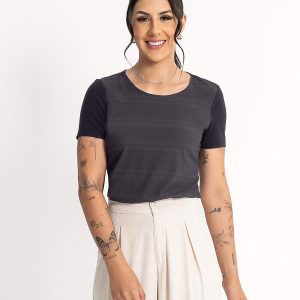 Blusa em Misturinha Preto