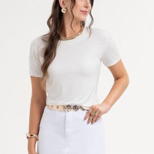 Blusa em Viscose Bege