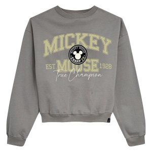 Blusão Amplo Mickey Mouse® em Moletom Taupe
