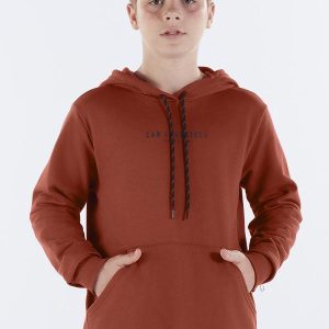 Blusão Juvenil Menino Moletom Vermelho