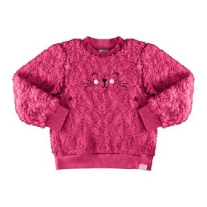 Blusão Menina Pelo Carneirinho Rosa