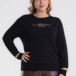 Blusão Molecotton Plus Size Preto