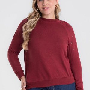 Blusão Molecotton Plus Size Vermelho