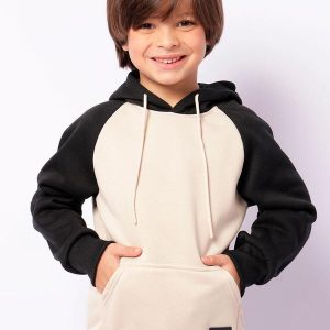 Blusão Moletom Infantil Peluciado Bege