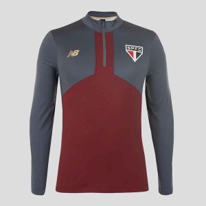 Blusão New Balance São Paulo Treino 2025 Cinza