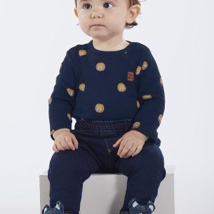 Body Bebe Menino Suedine Marinho