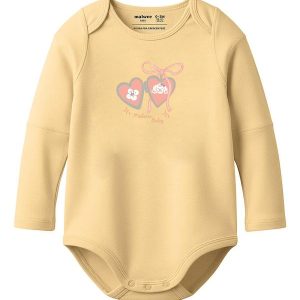 Body Medalha de Coração Amarelo