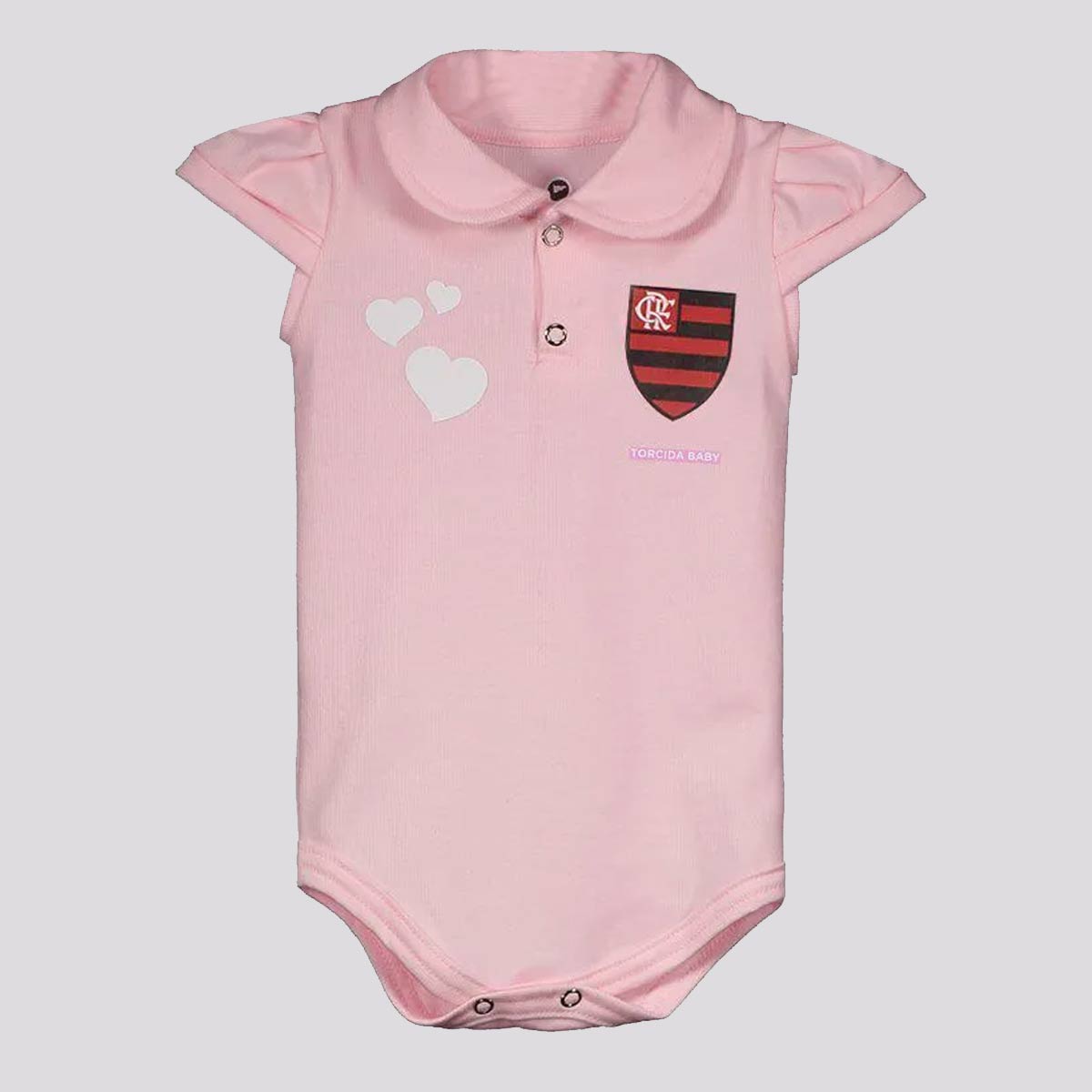 Body Polo Flamengo Rosa