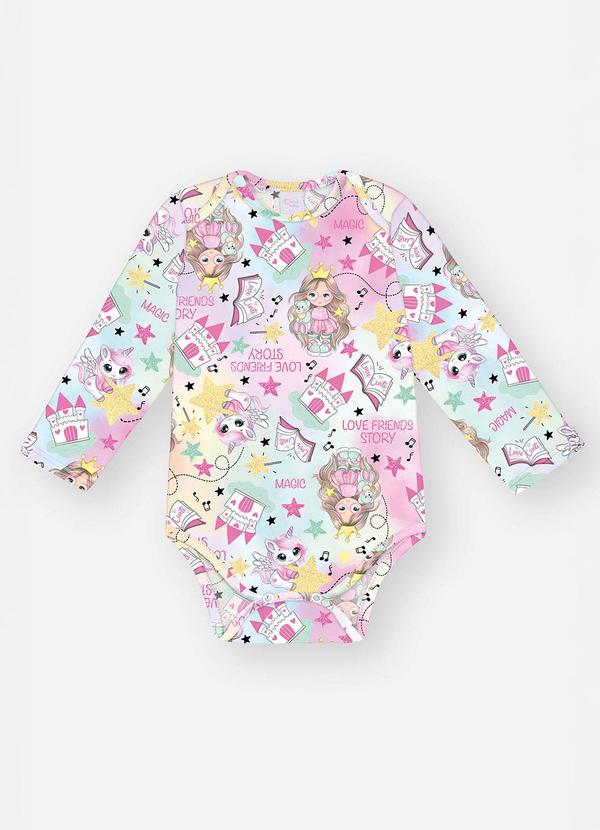 Body Térmico Bebê Menina Princesa Rosa