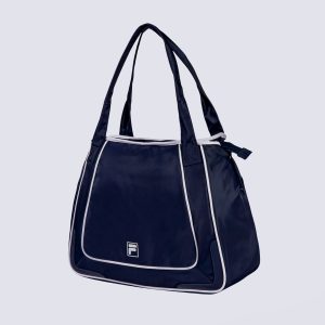 Bolsa Fila Piping Marinho