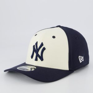 Boné New Era MLB New York Yankees 970 Branco e Preto